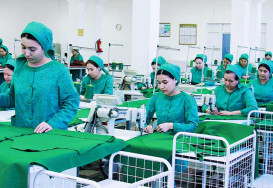&laquo;&Ccedil;eper&raquo; tikin fabriginde &ouml;n&uuml;m&ccedil;ilik me&yacute;ilnamasy 104,5 g&ouml;terim berja&yacute; edildi